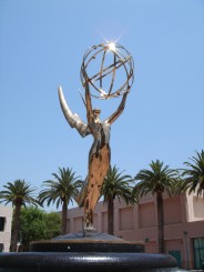 The Emmy Statue in Hollywood.