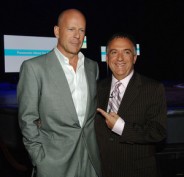 Bruce Willis was on hand to celebrate the plans of the new Planet Hollywood Resort & Casino