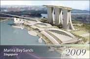Artist's rendering of the Marina Bay Sands Singapore Resort and Casino