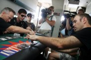 Loser's Leap Tournament sees players jettisoned from plane circling the desert.