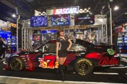 NASCAR slot display at Global Gaming Expo - photo by Las Vegas Sun