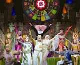 Spamalot has something in common with Las Vegas - a giant spinning wheel.