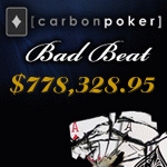 Carbon Poker Bad Beat Jackpot