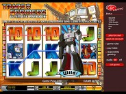 New Transformers Slot Machine from Virgin Games
